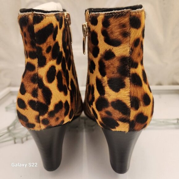 Nine West Carter Natural Multi Pony Nine West Wedge Ankle Boots. NIB. 5 - Picture 6 of 9